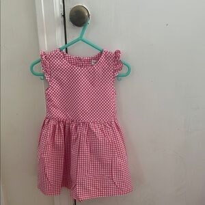 Ralph Lauren Pink and White Sundress Sleeveless Crew Neck